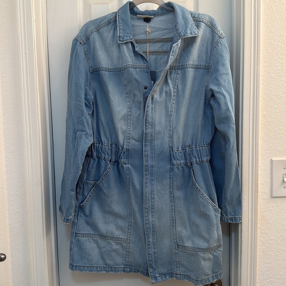 universal thread size 12 denim mini dress